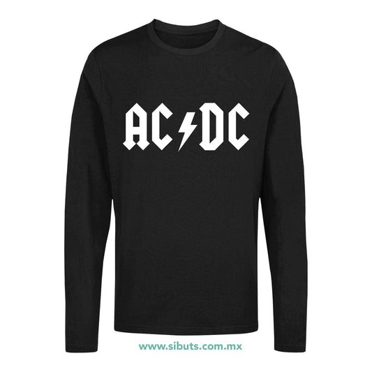 Playera Hombre Manga Larga AC DC