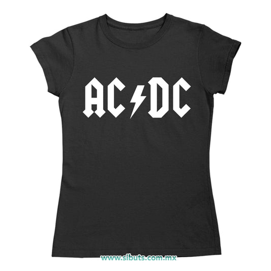 Playera Mujer AC DC