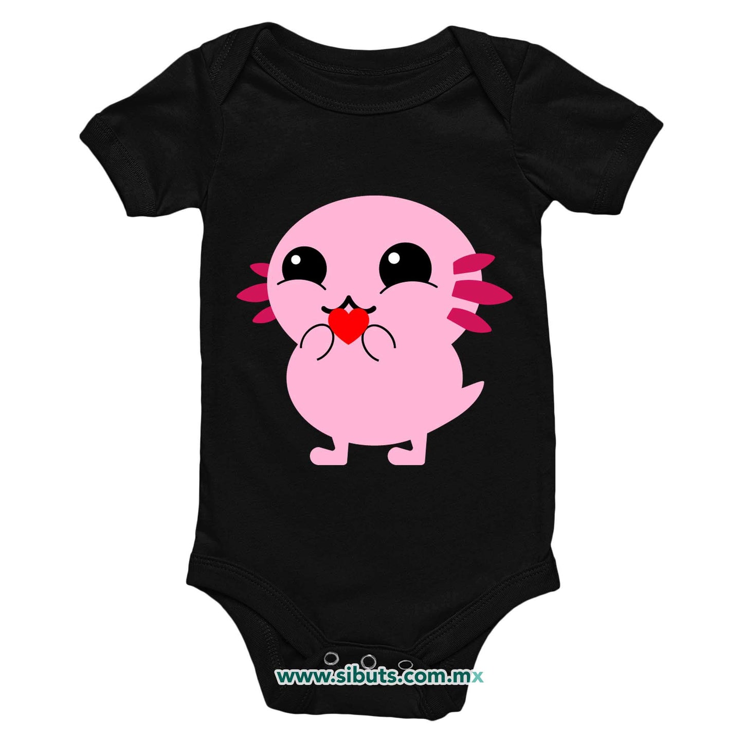 Pañalero Bebé Ajolote con Corazón