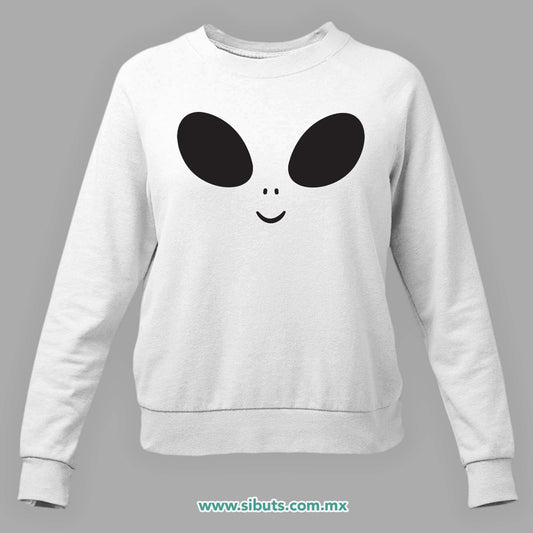Sudadera Mujer Cuello Redondo Happy Alien