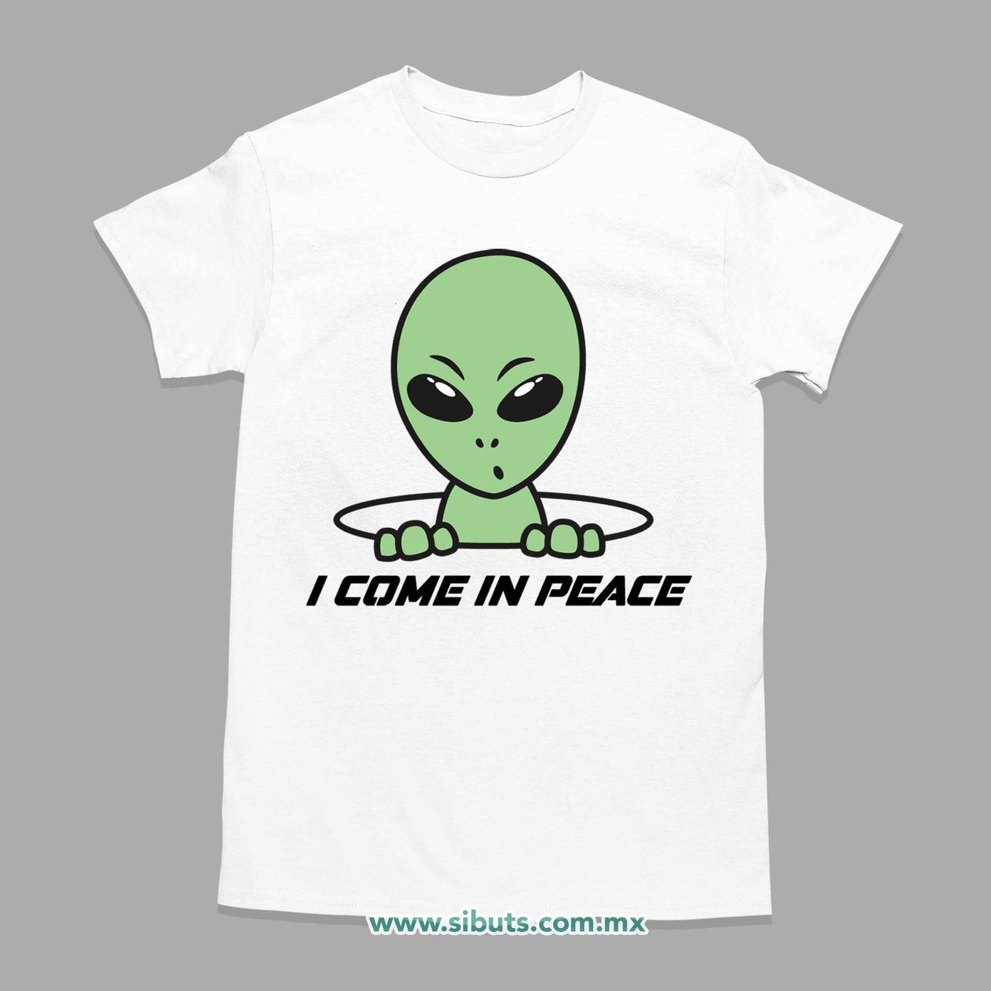 Playera Hombre Alien I Come In Peace