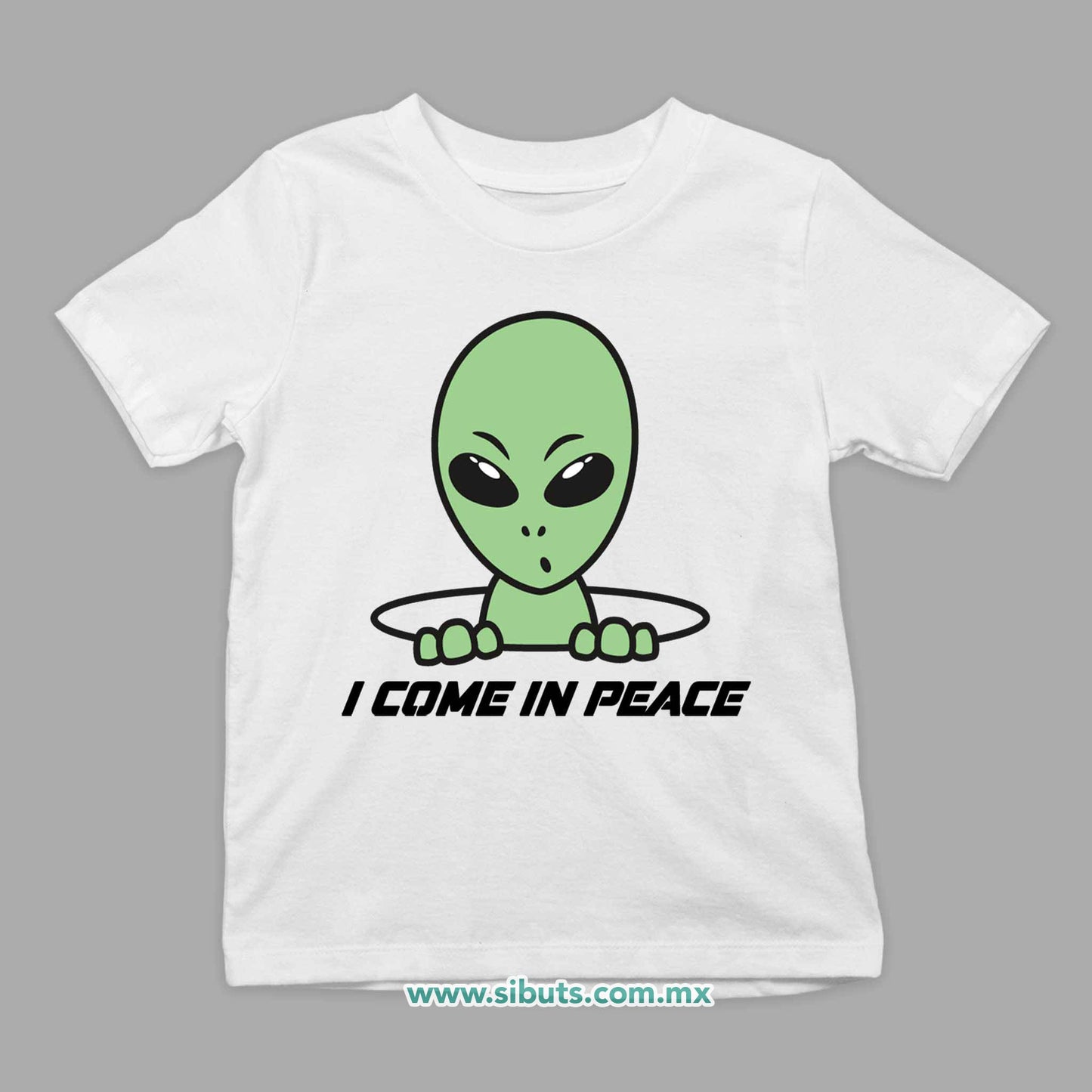 Playera Niño Alien I Come In Peace