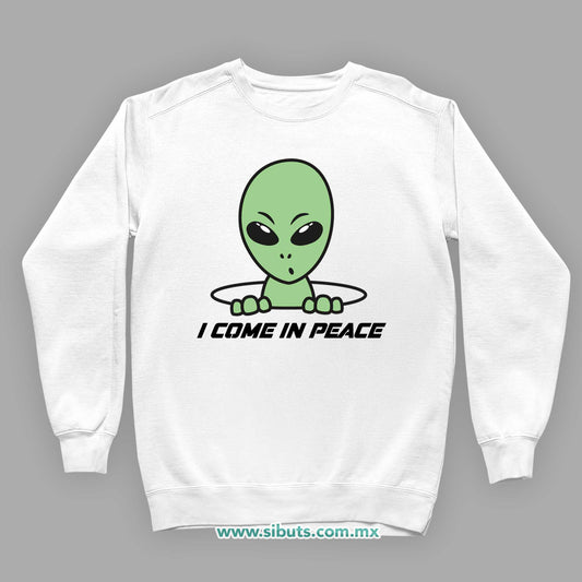 Sudadera Niño Cuello Redondo Alien I Come In Peace