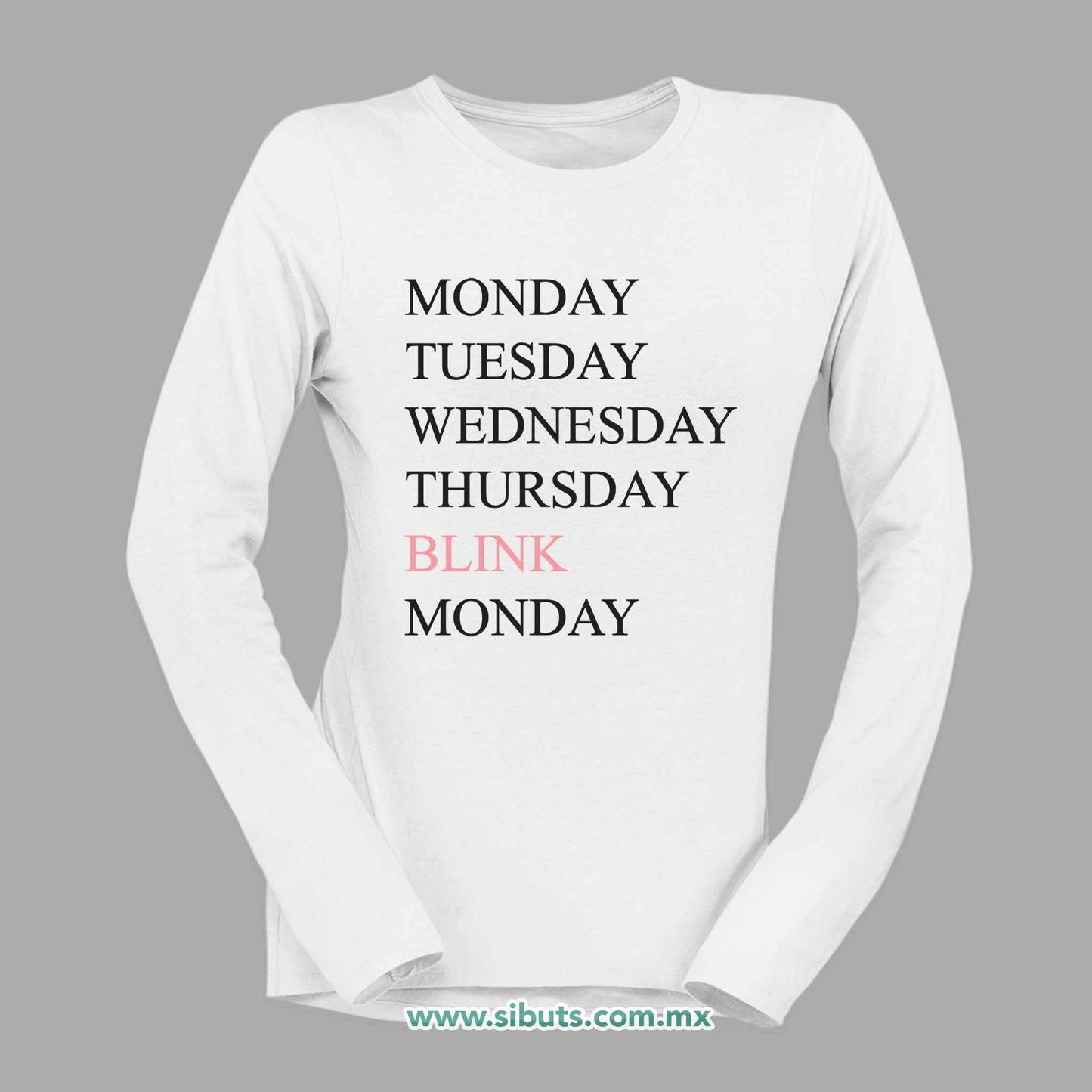 Playera Mujer Manga Larga Week Friday Blink