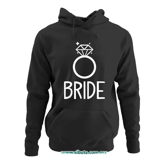 Sudadera Mujer Gorro Despedida De Soltera Bride Anilo Boda Novia
