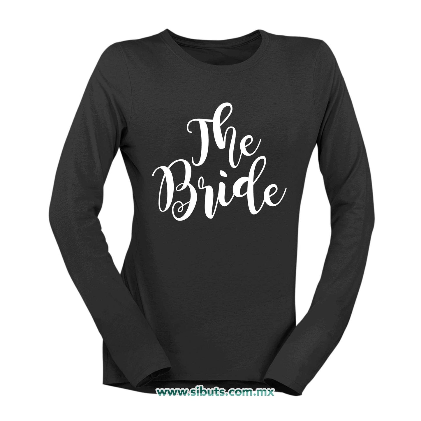 Playera Mujer Manga Larga Despedida De Soltera The Bride Boda Novia