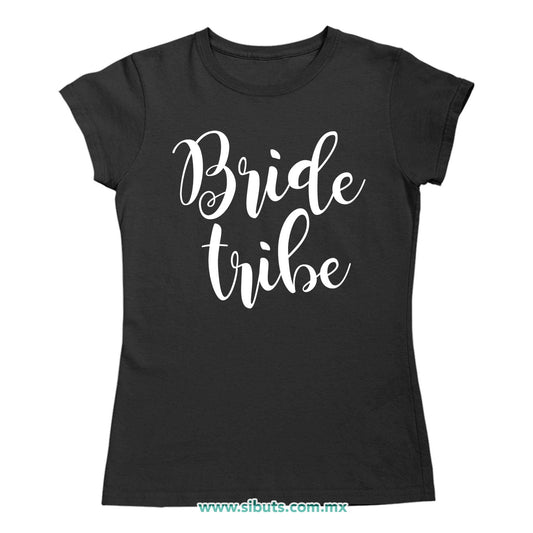 Playera Mujer Despedida De Soltera Bride Tribe Boda Novia