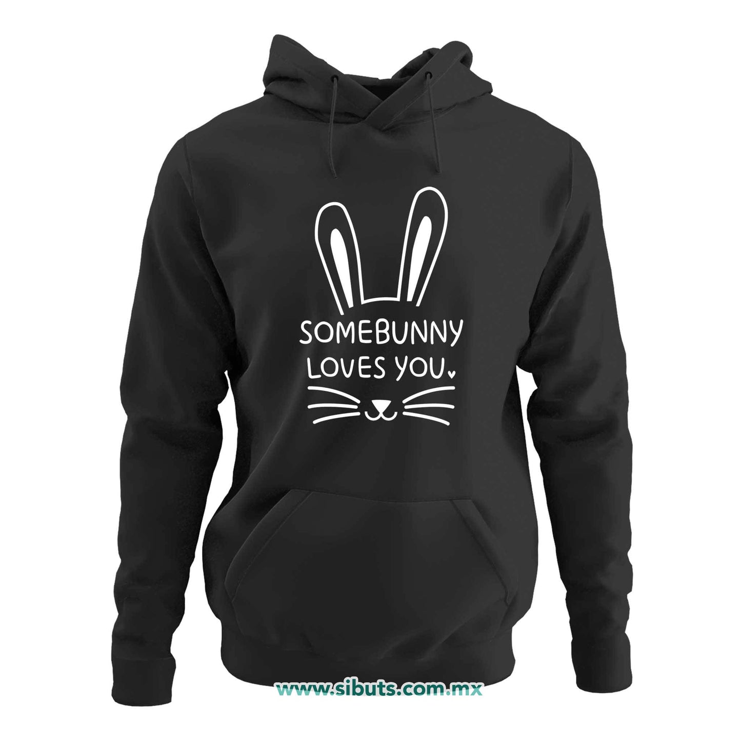 Sudadera Mujer Gorro Conejo Some Bunny Loves You
