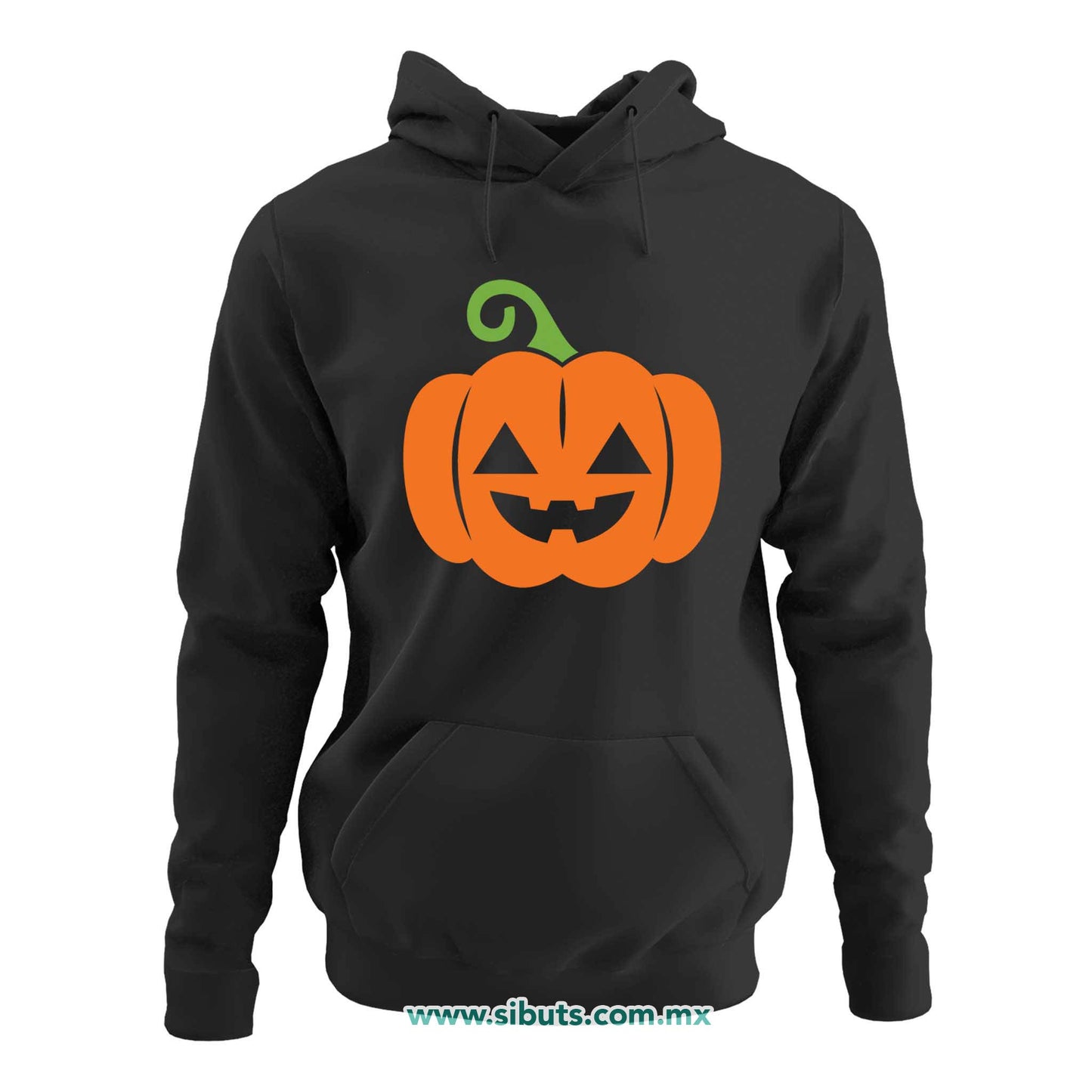 Sudadera Mujer Gorro Halloween Calabaza Naranja