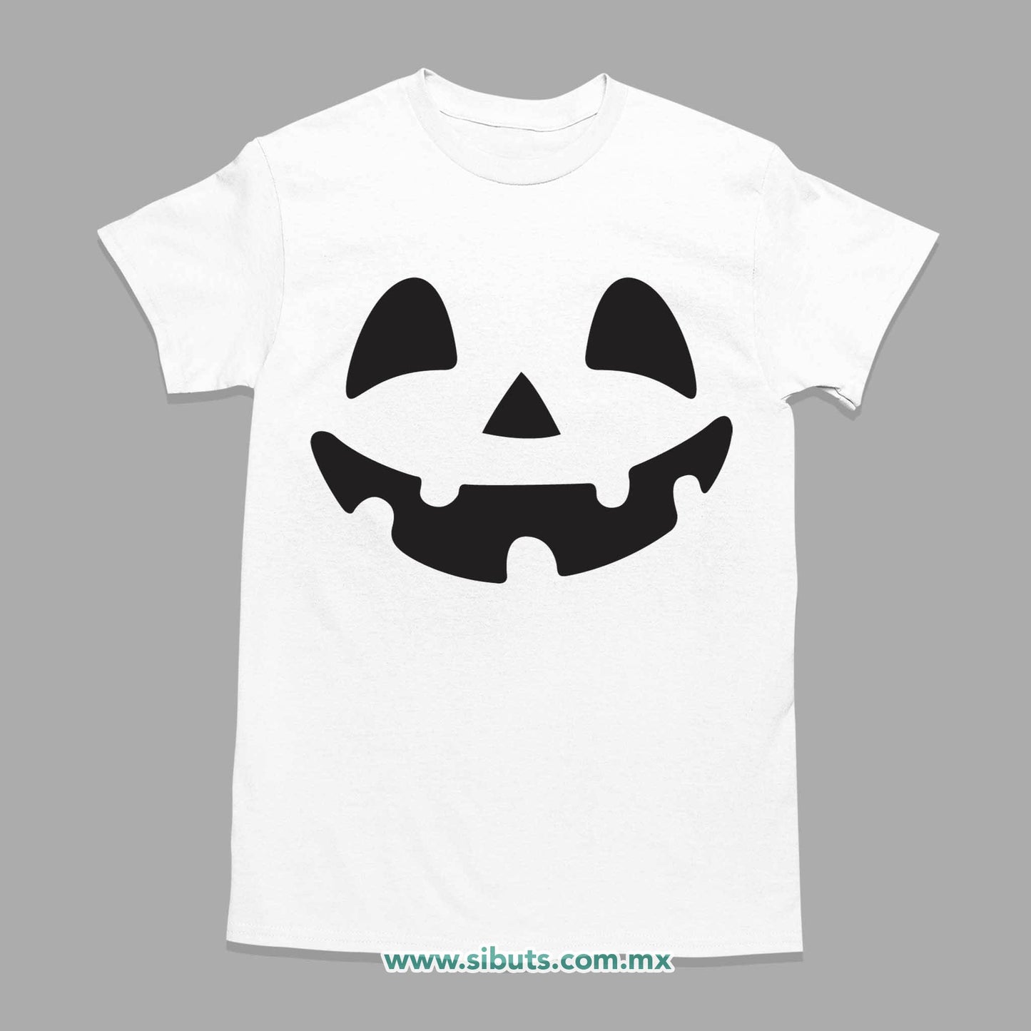 Playera Hombre Halloween Calabaza Feliz