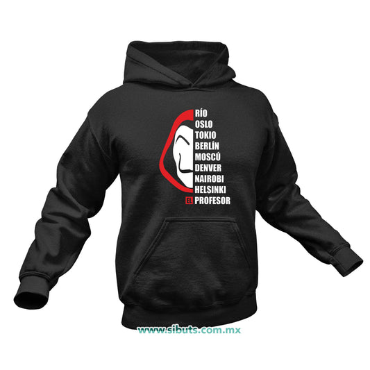 Sudadera Hombre Gorro Nombres Casa Papel