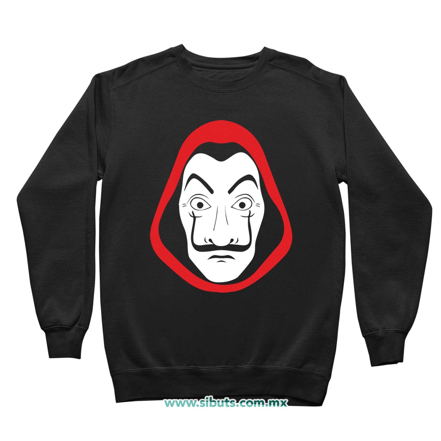 Sudadera Niño Cuello Redondo Máscara Casa Papel