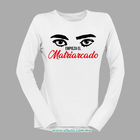 Playera Mujer Manga Larga La Casa de Papel Empieza el Matriarcado