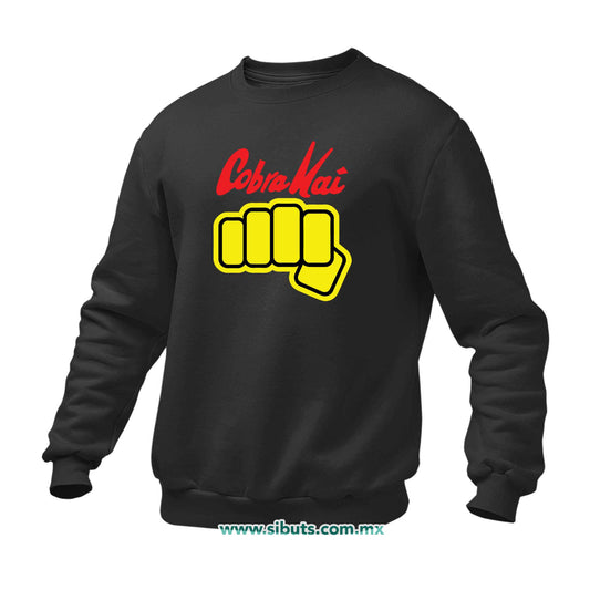 Sudadera Hombre Cuello Redondo Cobra Kai Puño