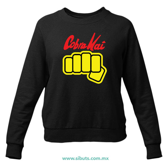 Sudadera Mujer Cuello Redondo Cobra Kai Puño