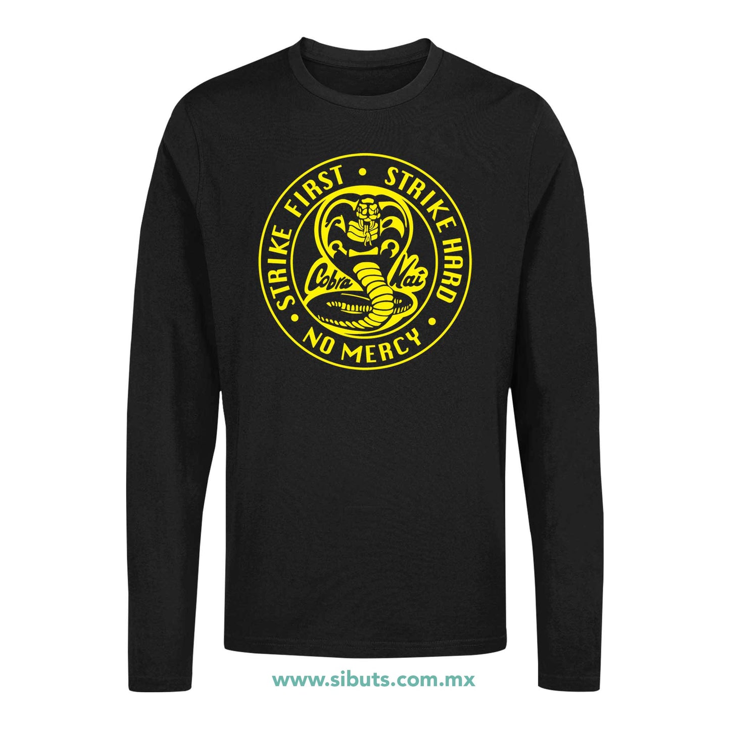 Playera Hombre Manga Larga Cobra Kai Strike First