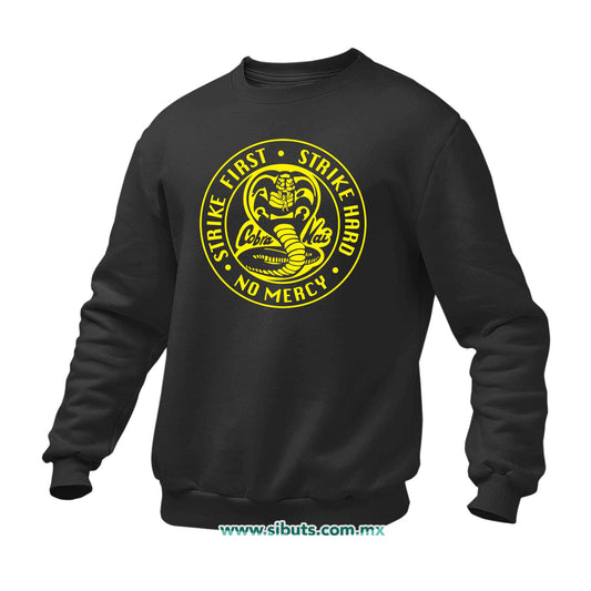 Sudadera Hombre Cuello Redondo Cobra Kai Strike First