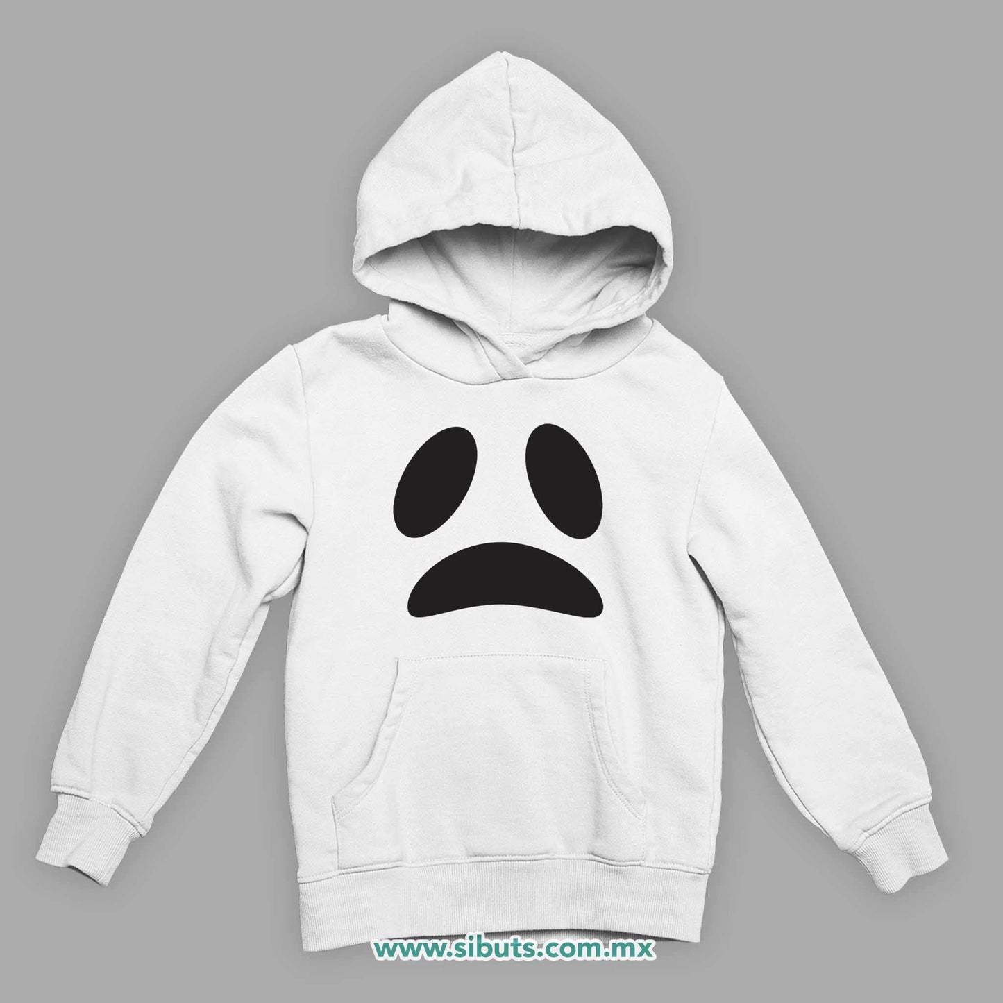 Sudadera Niño Gorro Fantasma Triste