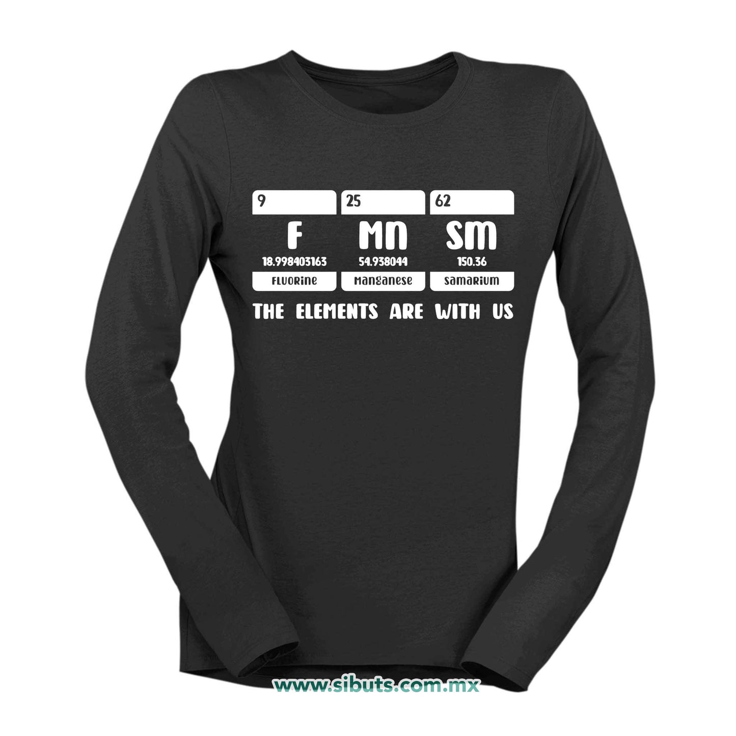 Playera Mujer Manga Larga Fórmula Feminista