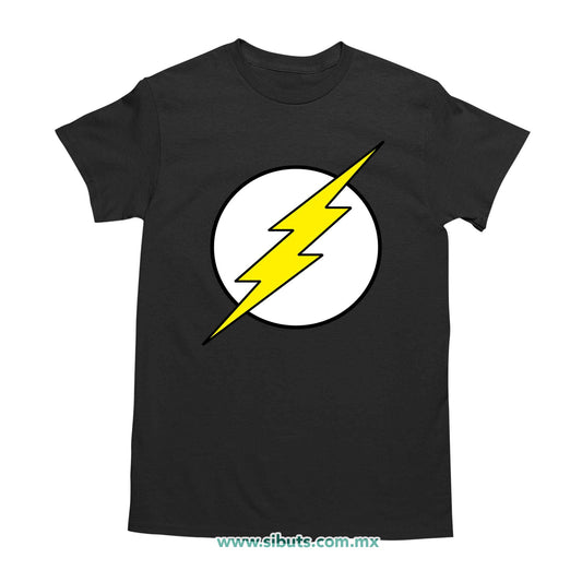 Playera Hombre Símbolo Flash