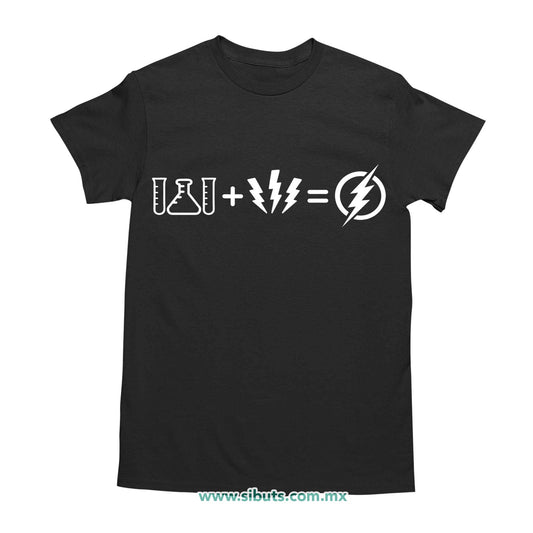 Playera Hombre Flash Símbolos