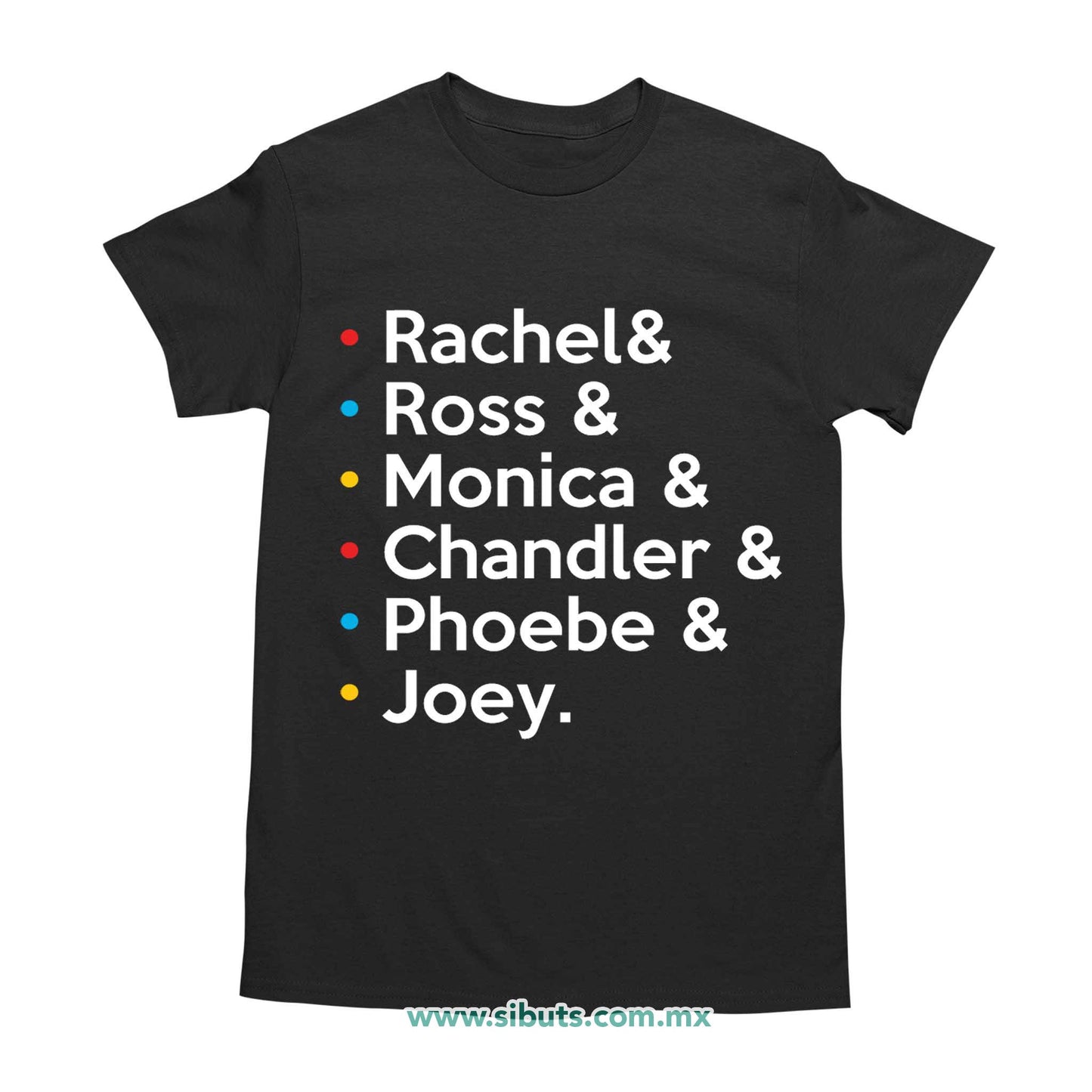 Playera Hombre Friends Joey Rachel Monica Phoebe Ross Chandler