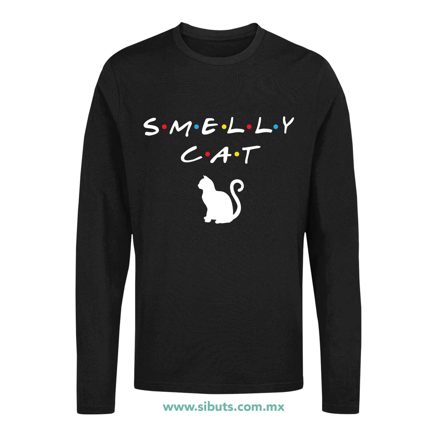 Playera Hombre Manga Larga Friends Smelly Cat