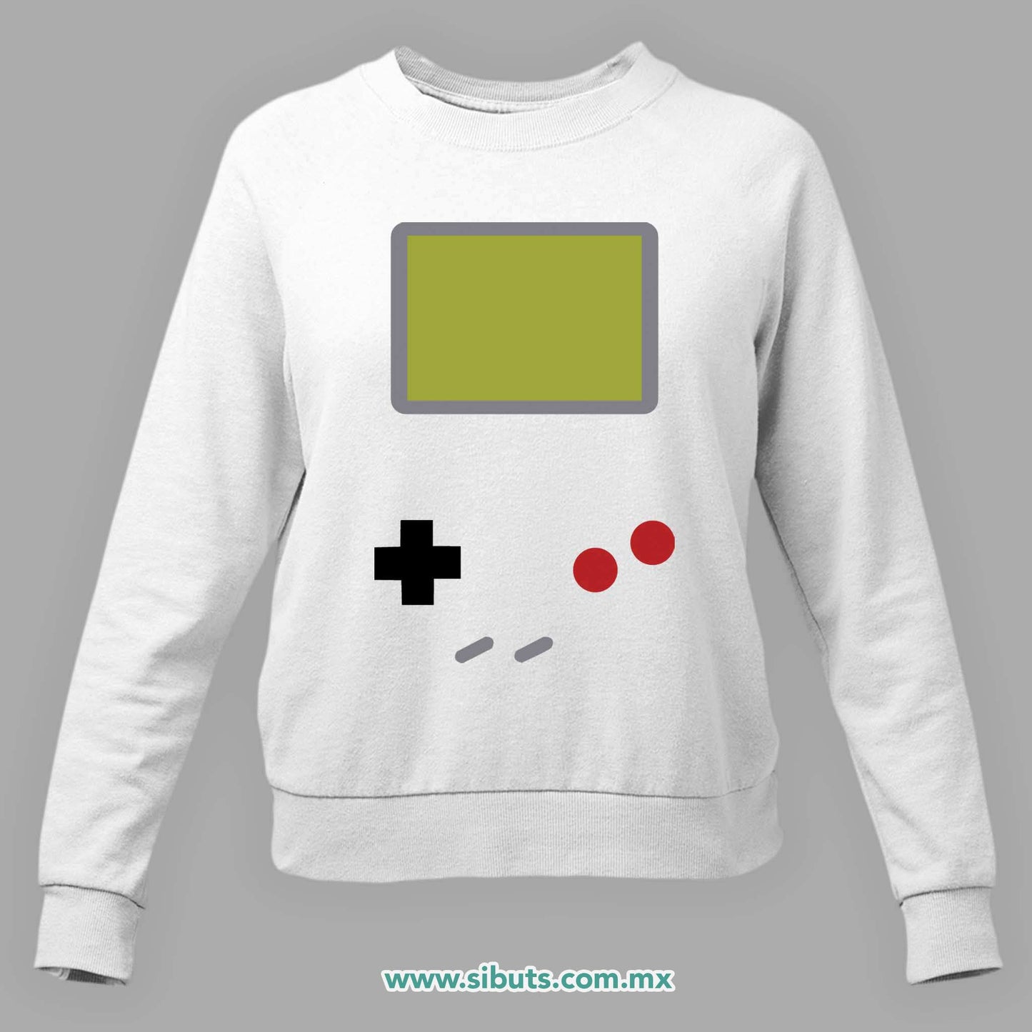 Sudadera Mujer Cuello Redondo Game Boy Retro