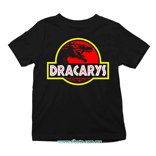 Playera Niña Game Of Thrones Dracarys Jurassic Park
