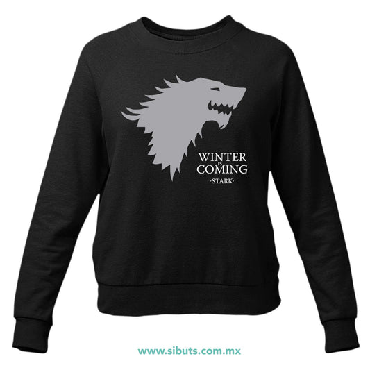 Sudadera Mujer Cuello Redondo Game Of Thrones Winter Is Coming Stark