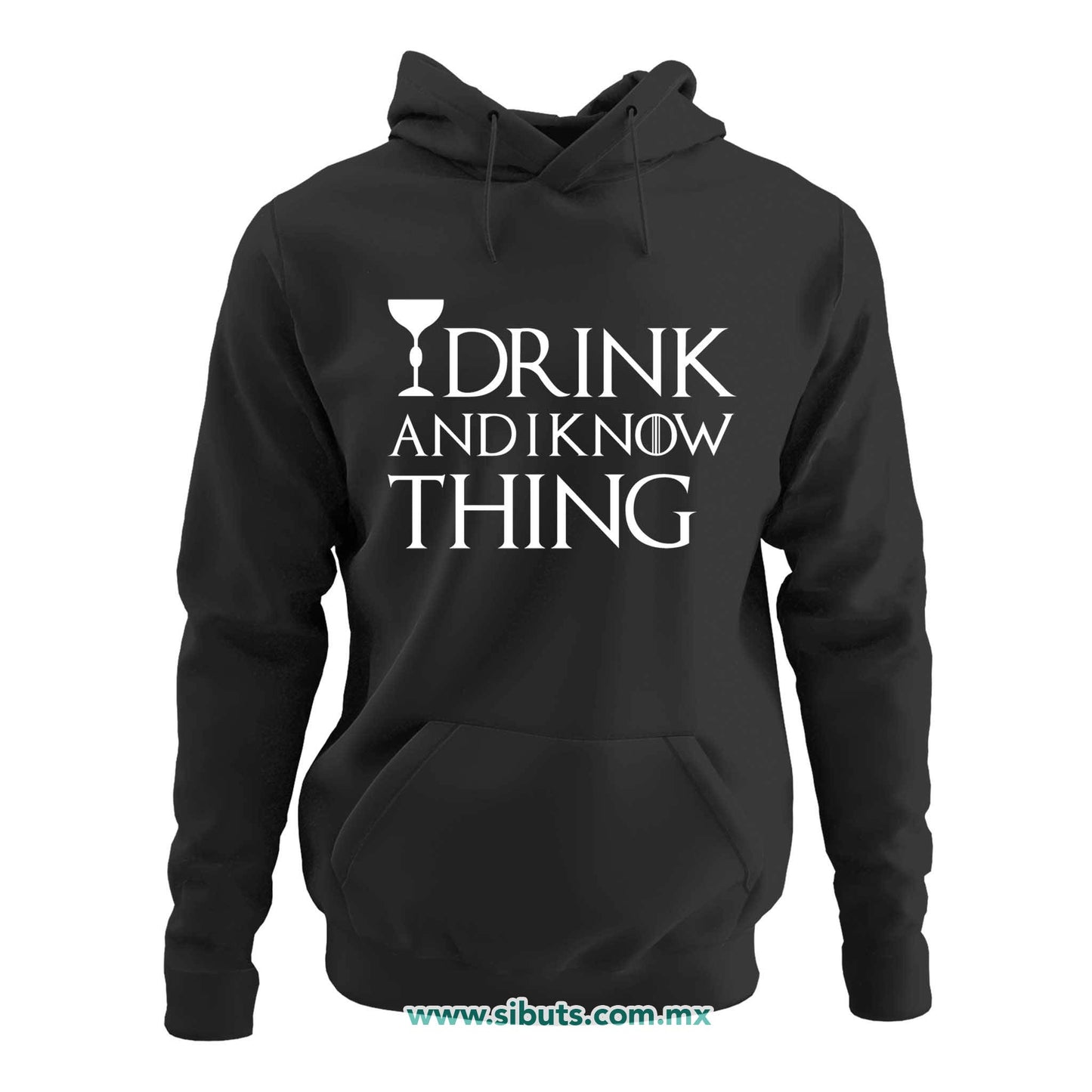 Sudadera Mujer Gorro Game Of Thrones I Drink And Know Things con Copa