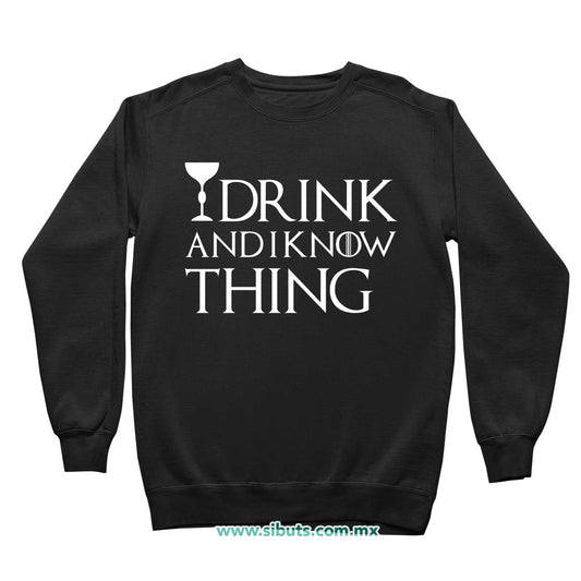 Sudadera Niño Cuello Redondo Game Of Thrones I Drink And Know Things con Copa