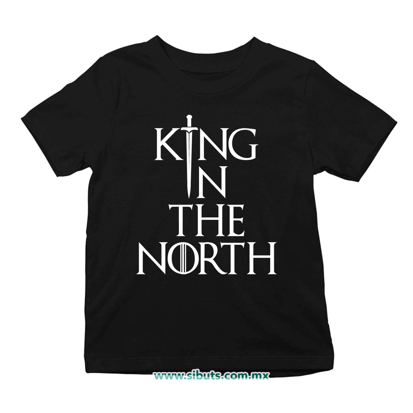 Playera Niño Game Of Thrones King In The North Sword