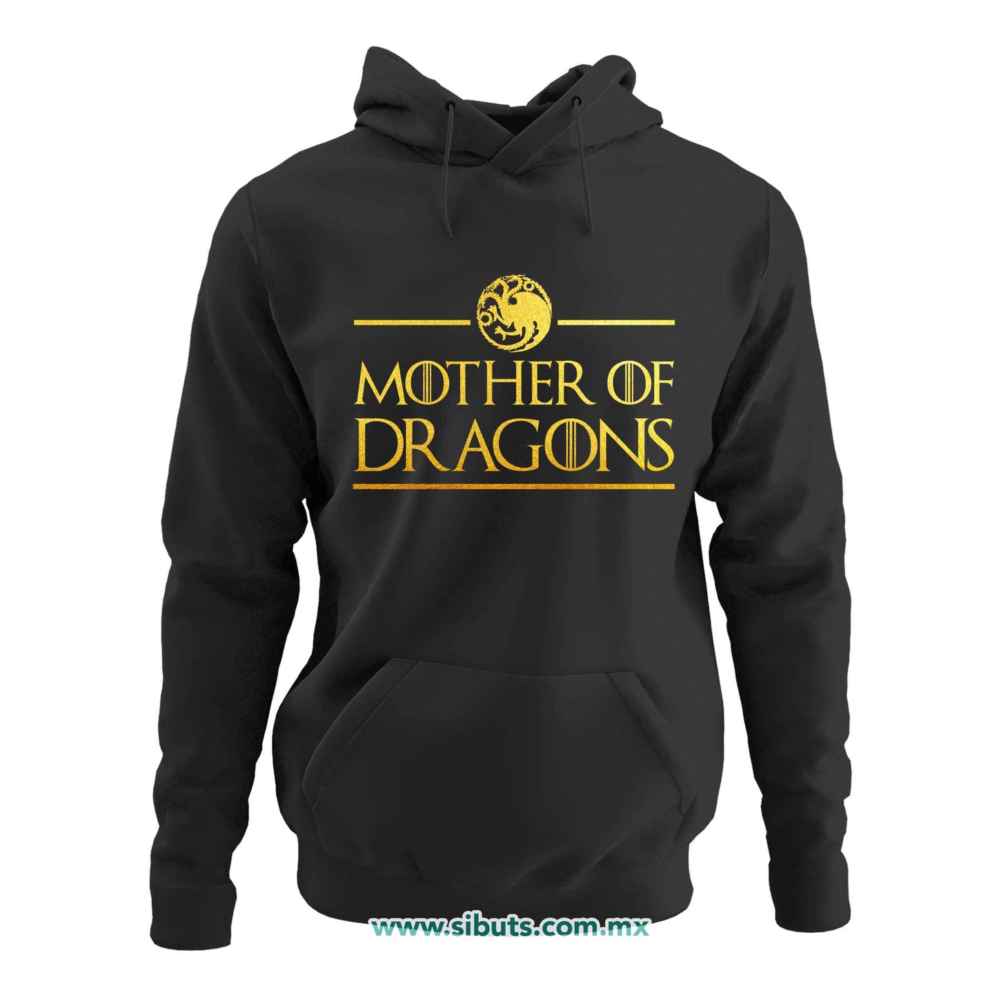 Sudadera Mujer Gorro Game Of Thrones Mother Of Dragons Dorado
