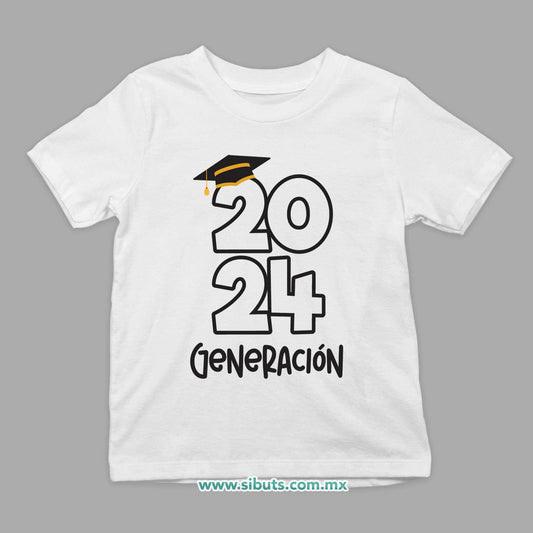 Playera Niño Graduación Generación Personalizada