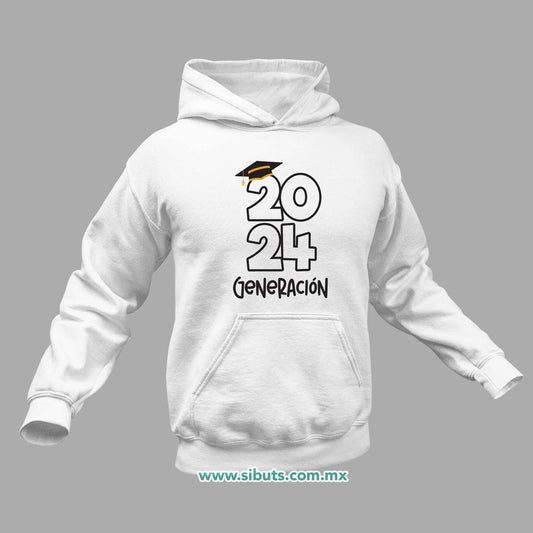 Sudadera Hombre Gorro Graduación Generación Personalizada
