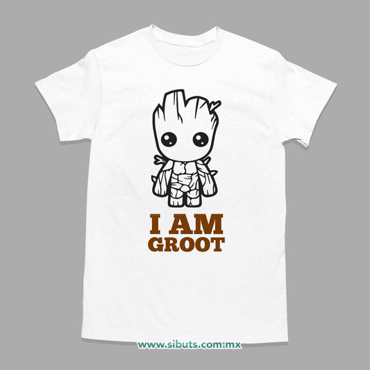 Playera Hombre Guardianes De La Galaxia I Am Groot Árbol