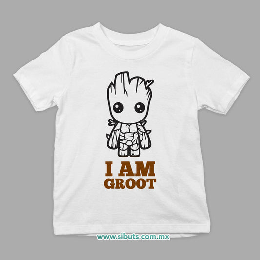 Playera Niño Guardianes De La Galaxia I Am Groot Árbol