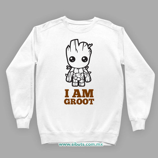 Sudadera Niño Cuello Redondo Guardianes De La Galaxia I Am Groot Árbol