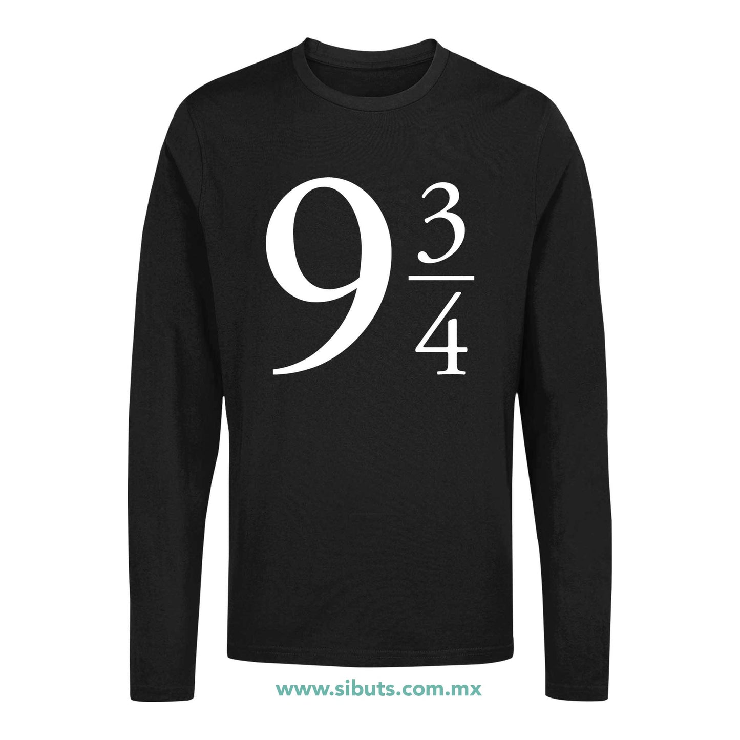 Playera Hombre Manga Larga Harry Potter 9 3/5