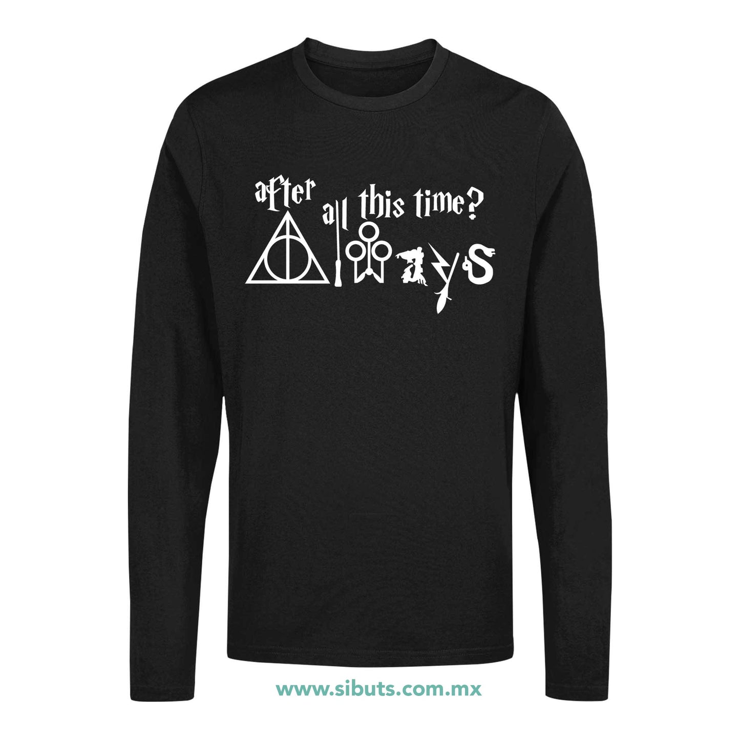 Playera Hombre Manga Larga Harry Potter Always After All This Time