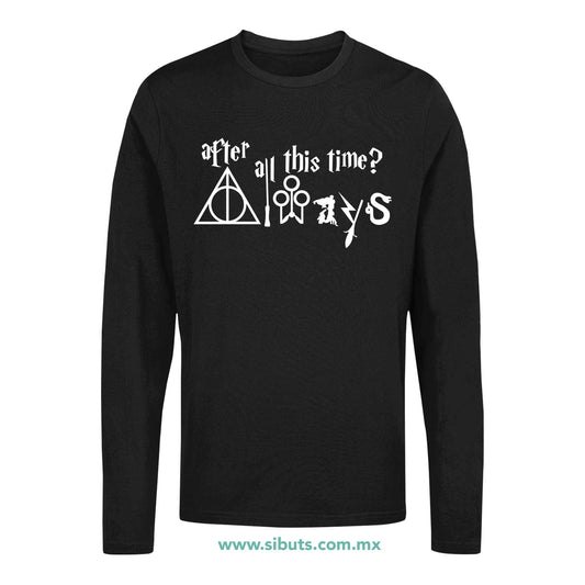 Playera Hombre Manga Larga Harry Potter Always After All This Time