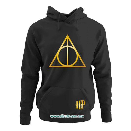 Sudadera Mujer Gorro Harry Potter Deathly Dorado
