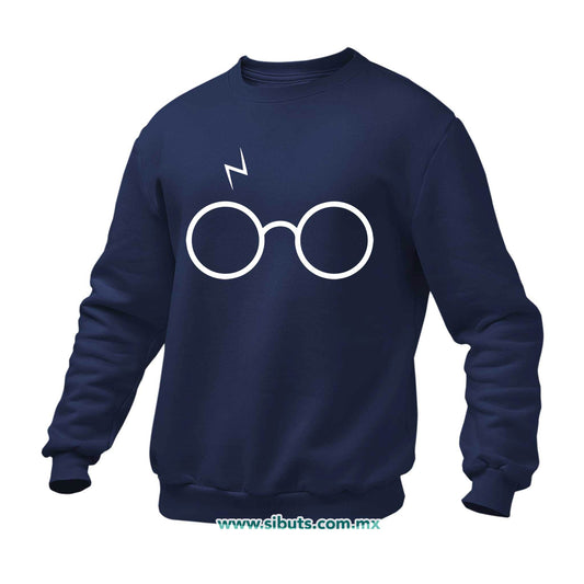 Sudadera Hombre Cuello Redondo Harry Potter Lentes