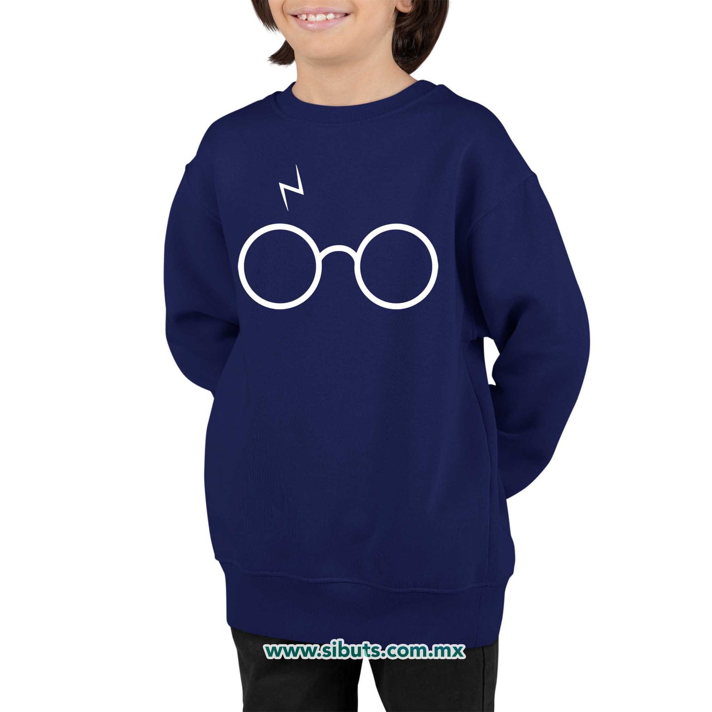 Sudadera Niña Cuello Redondo Harry Potter Lentes