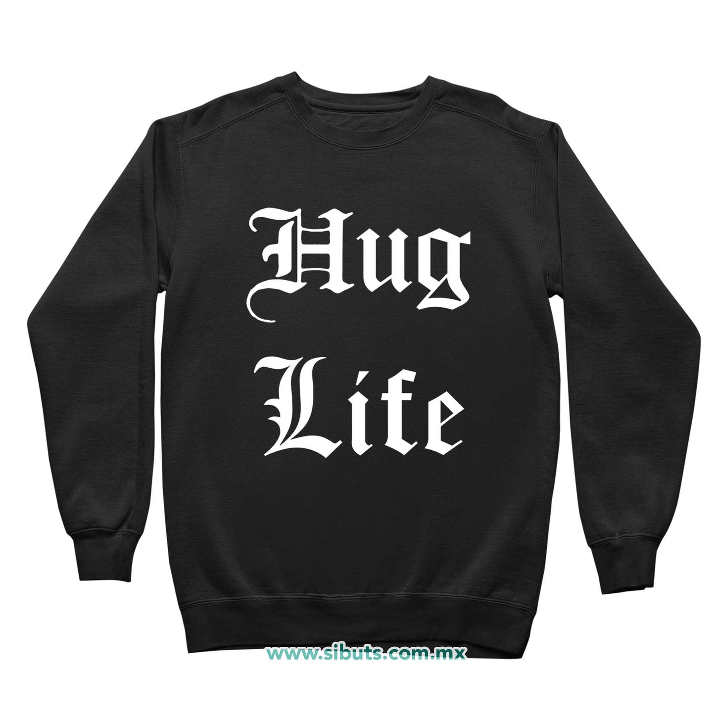 Sudadera Niño Cuello Redondo Frase Hug Life