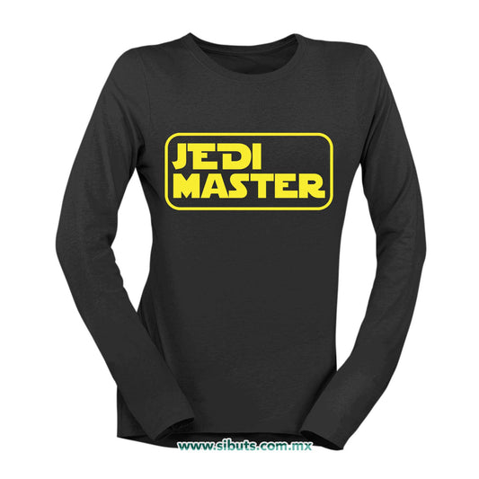 Playera Mujer Manga Larga Star Wars Jedi Master