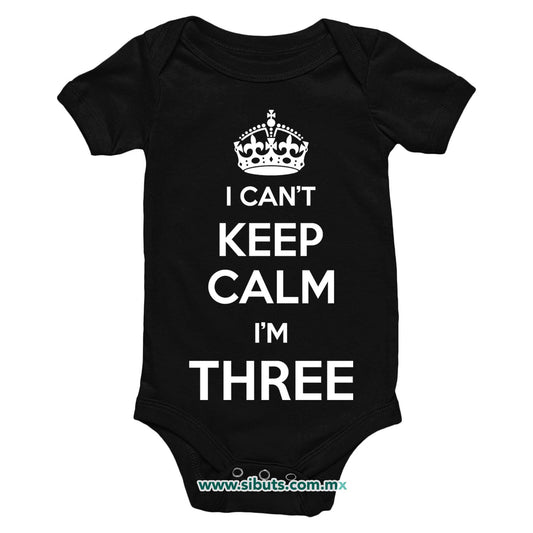 Pañalero Bebé I Can´t Keep Calm I´m Three