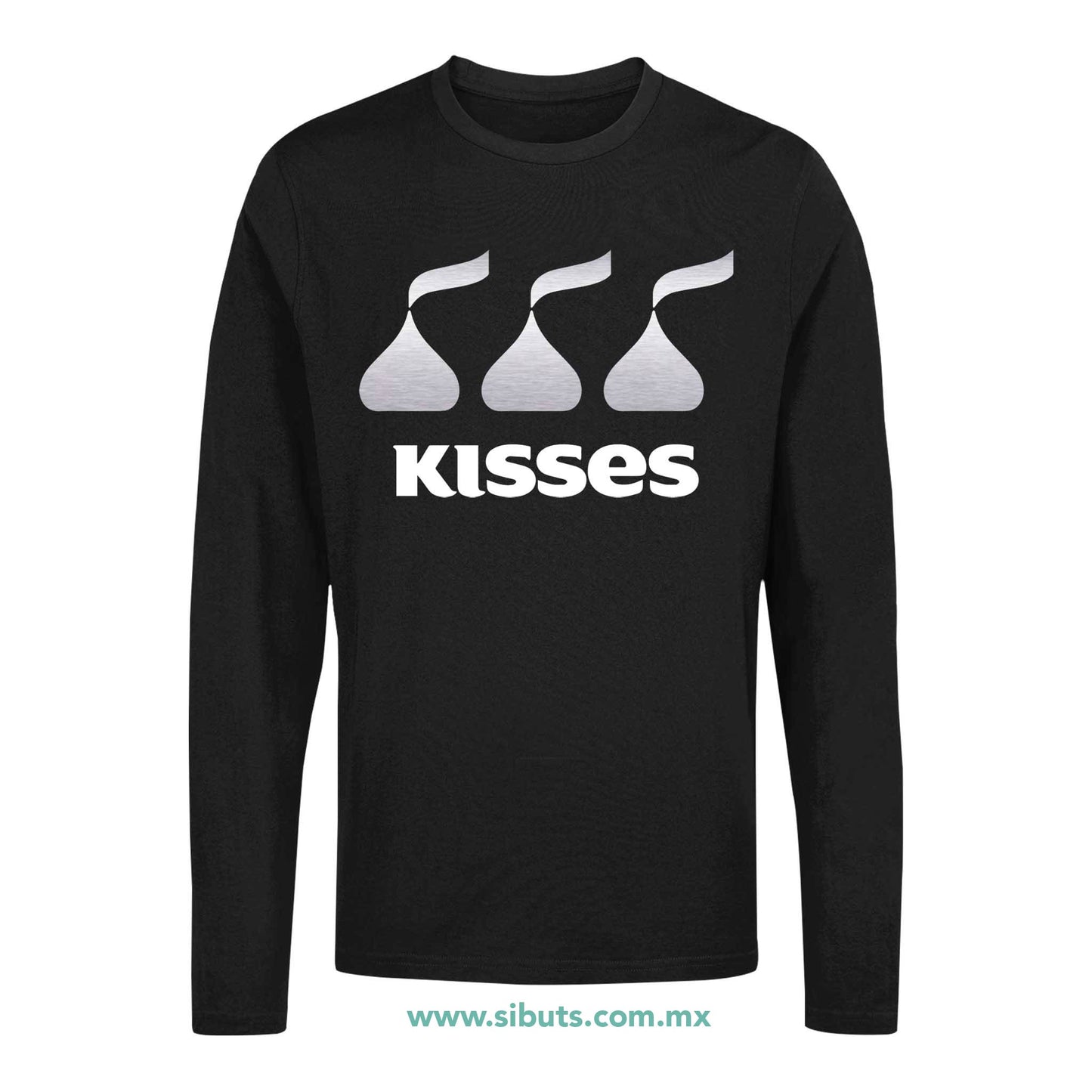 Playera Hombre Manga Larga Chocolates Kisses