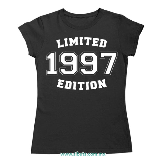 Playera Mujer Personalizada Con Año Edición Limitada